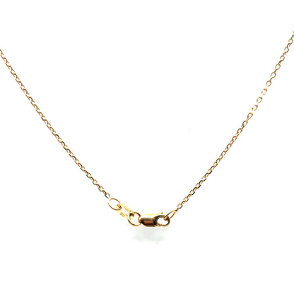 Cadena Rolo (45cm) en Oro Rosado 14K