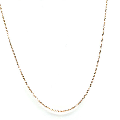 Cadena Rolo (45cm) en Oro Rosado 14K