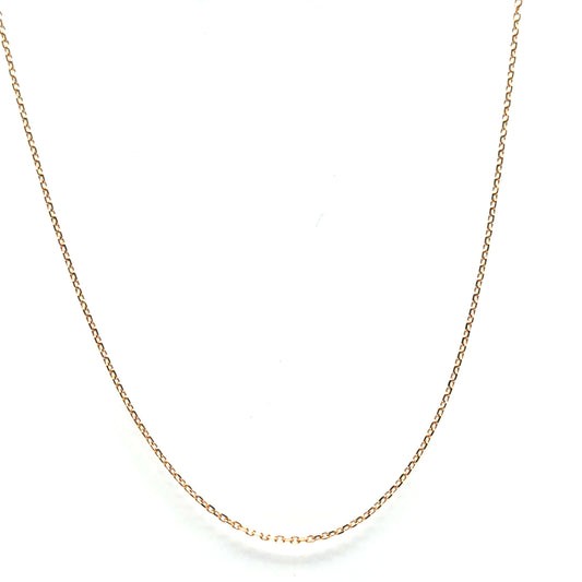 Cadena Rolo (50cm) en Oro Rosado 14K