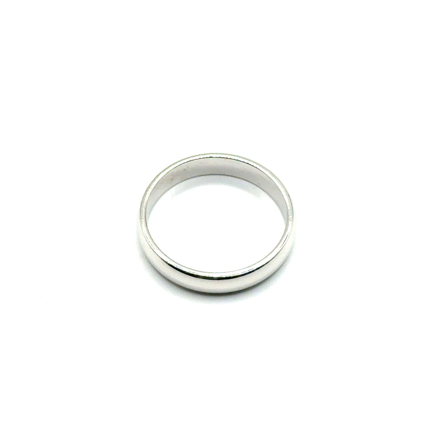 Banda (4mm) en Oro Blanco 14K