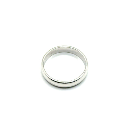Banda (4mm) en Oro Blanco 14K