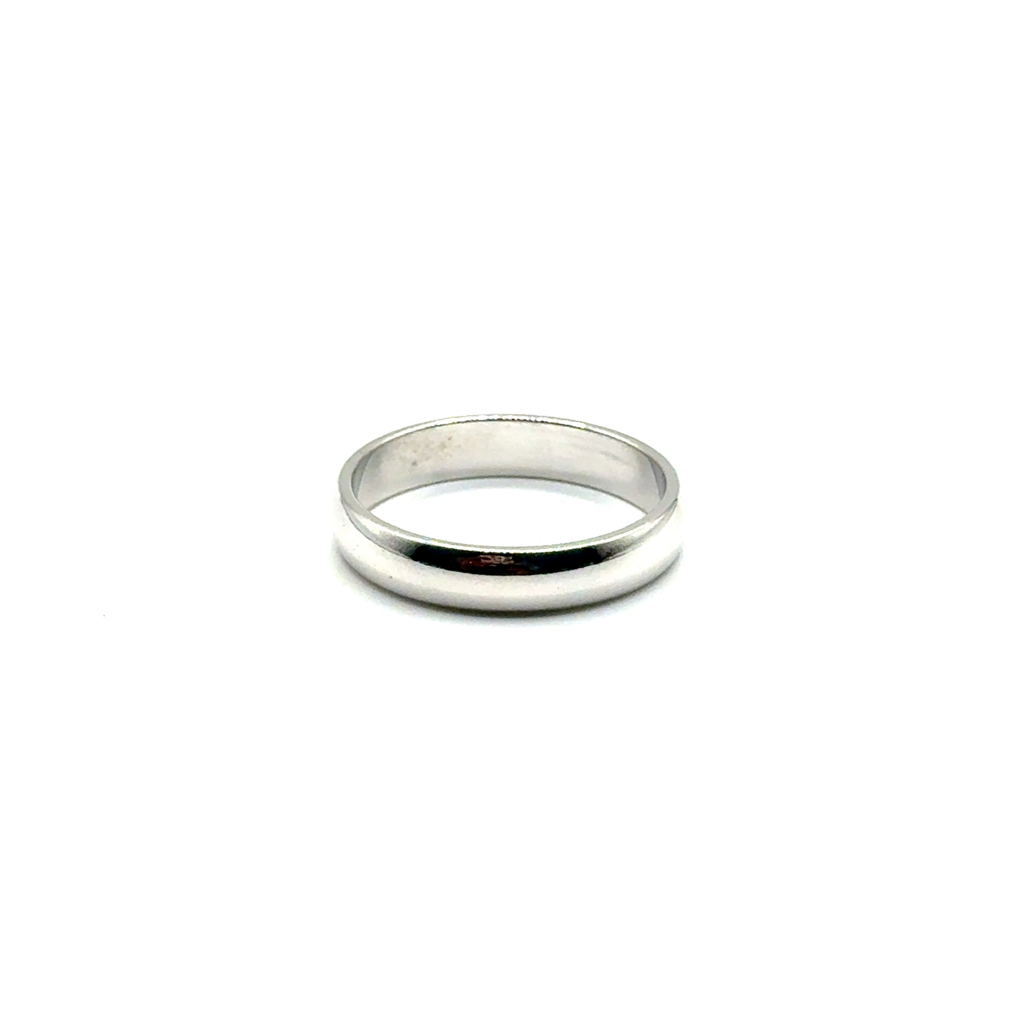 Banda (4mm) en Oro Blanco 14K