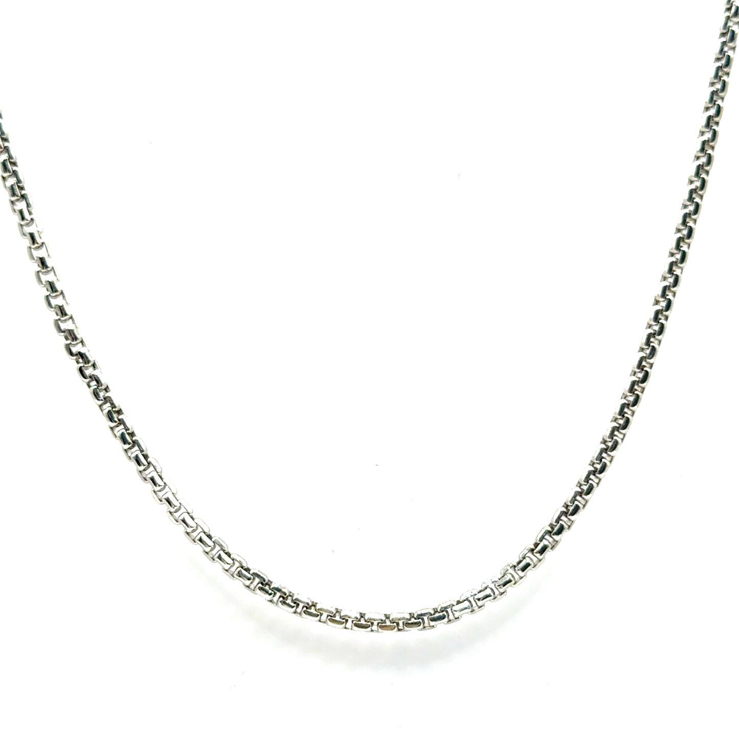Cadena Franco en Oro Blanco 14K