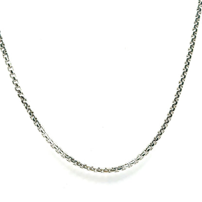 Cadena Franco en Oro Blanco 14K