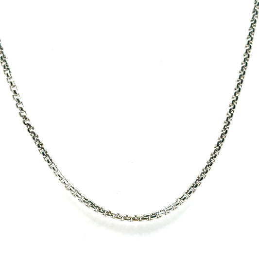 Cadena Franco en Oro Blanco 14K