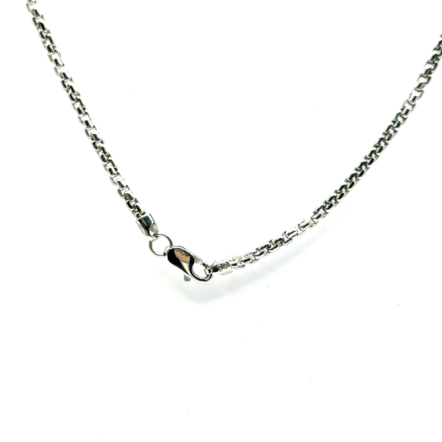 Cadena Franco en Oro Blanco 14K