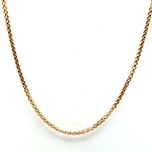 Cadena Franco en Oro Rosado 14K
