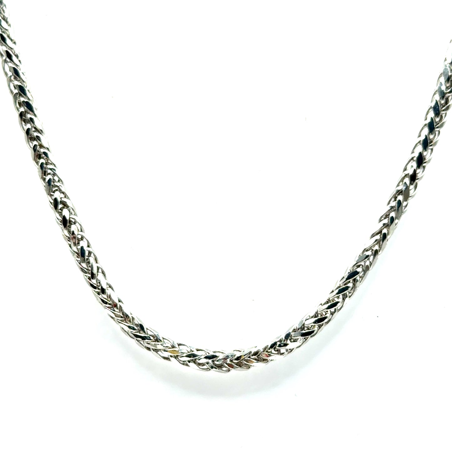 Cadena Franco en Oro Blanco 14K