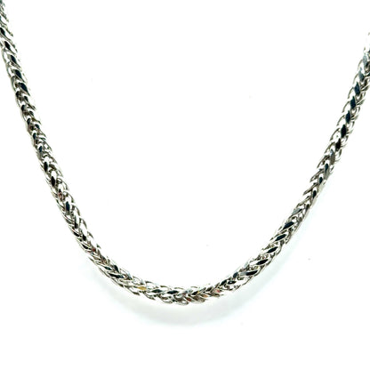 Cadena Franco en Oro Blanco 14K