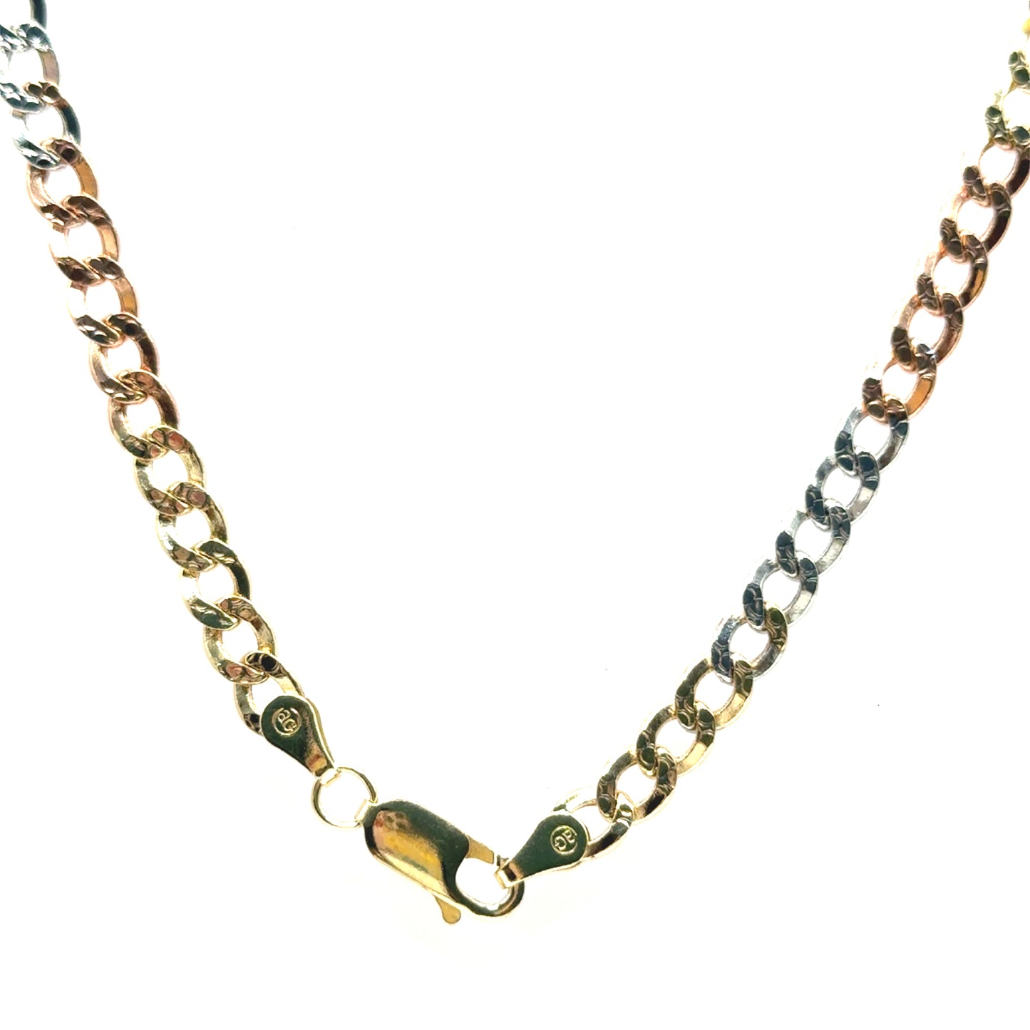 Cadena Gourmet en Oro 14K (Tres Tonos)