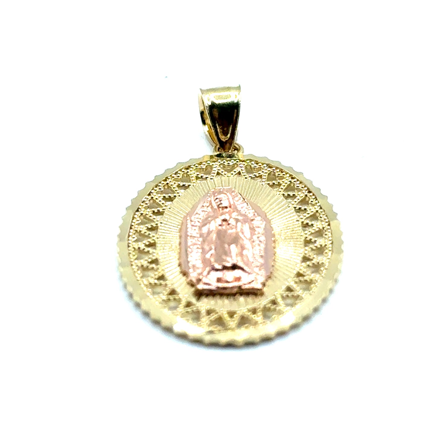 Dije (virgin) en Oro 10K (dos tonos)