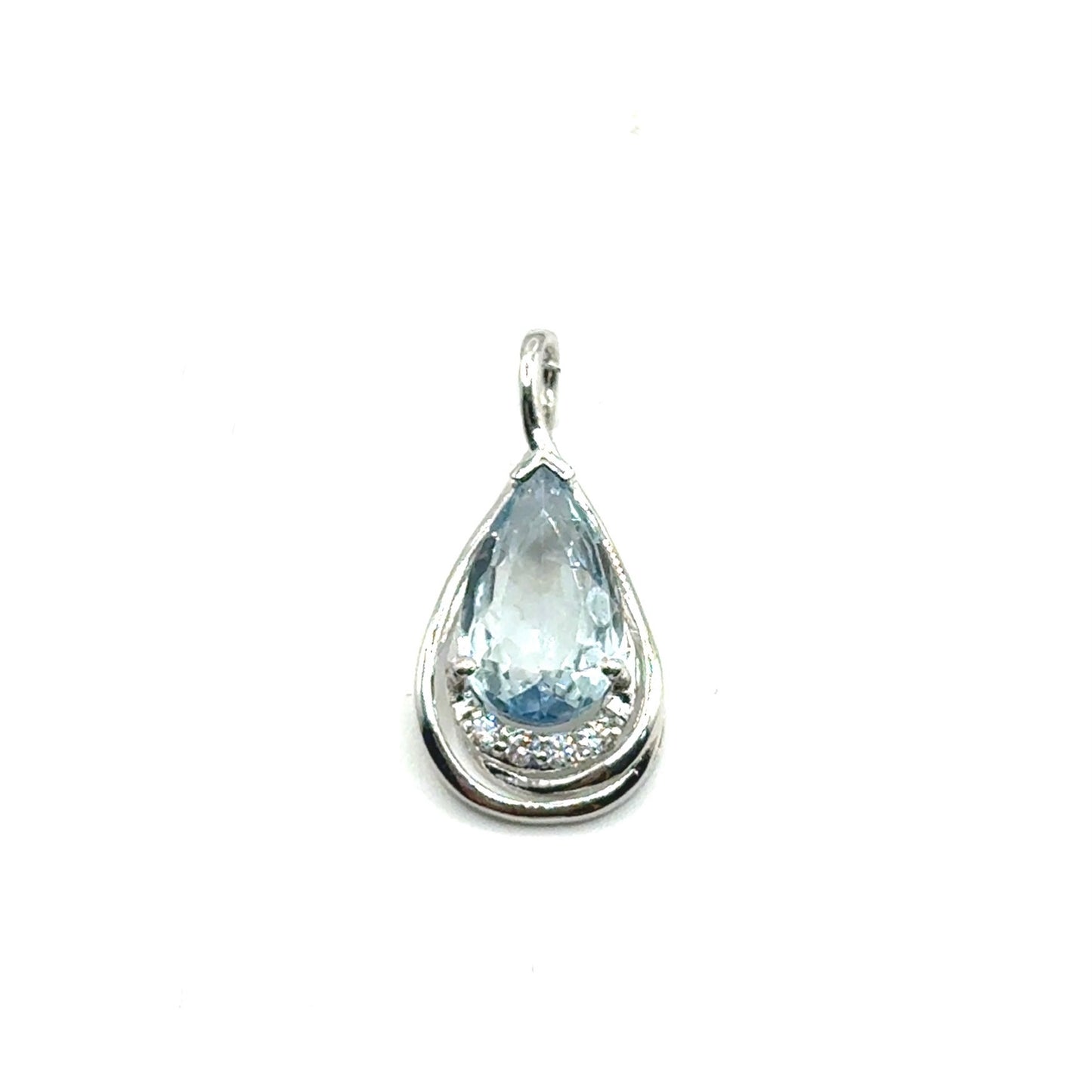 Dije de Aguamarina en Plata 925 (2.0cts)