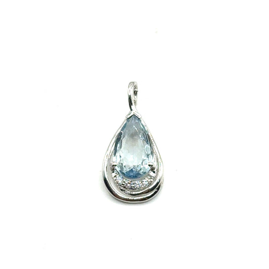 Dije de Aguamarina en Plata 925 (2.0cts)