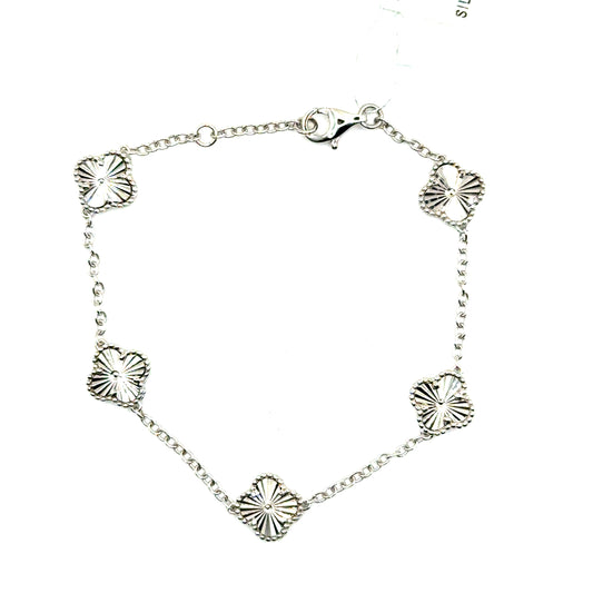 Pulsera (trebol) en Plata 925