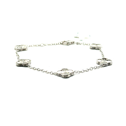 Pulsera (trebol) en Plata 925