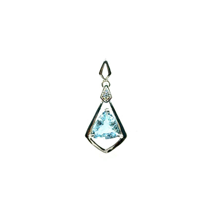 Dije de Aguamarina en Plata 925 (1.6cts)
