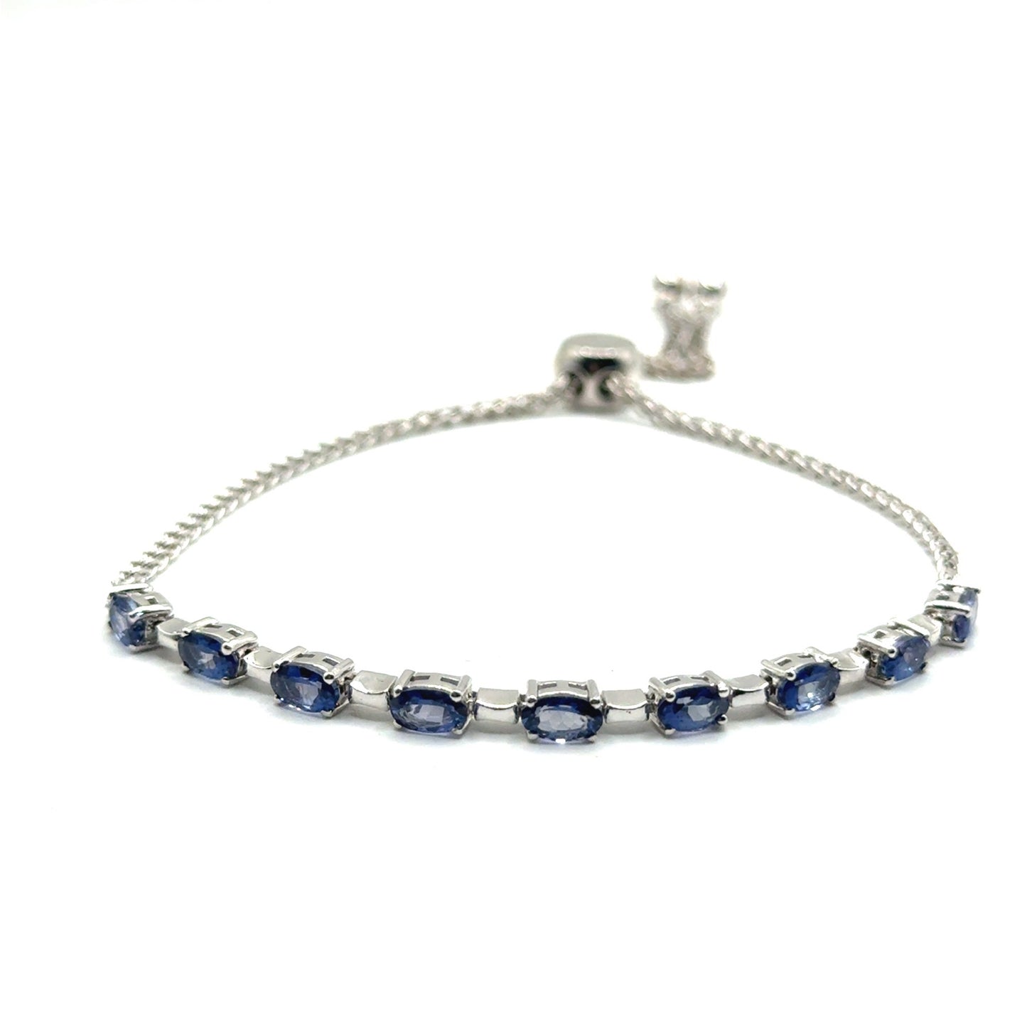 Pulsera Ajustable de Tanzanita en Plata 925 (2.3cts)