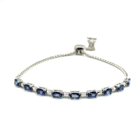 Pulsera Ajustable de Tanzanita en Plata 925 (2.3cts)
