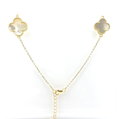 Collar (12 tréboles) en Plata
