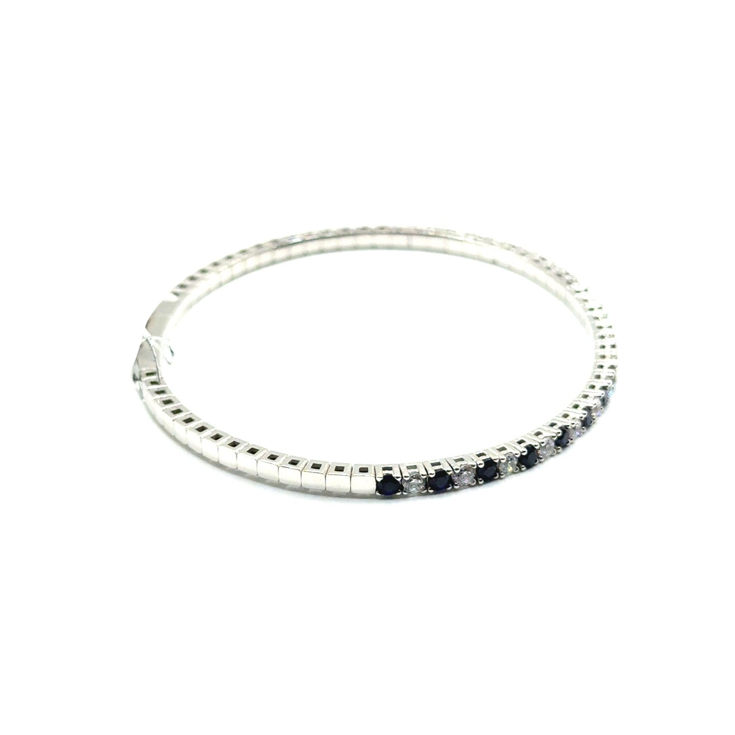 Caña Flexible de Zafiro en Plata 925 (2.0cts)