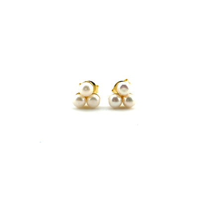 Aretes con Perlas en Plata