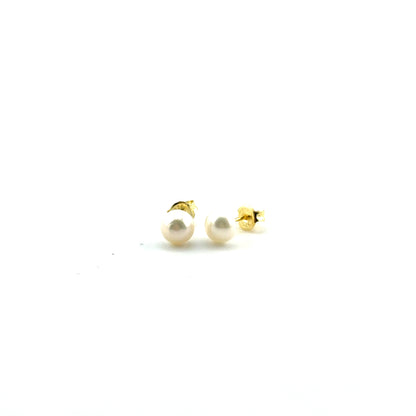 Aretes con Perlas en Plata