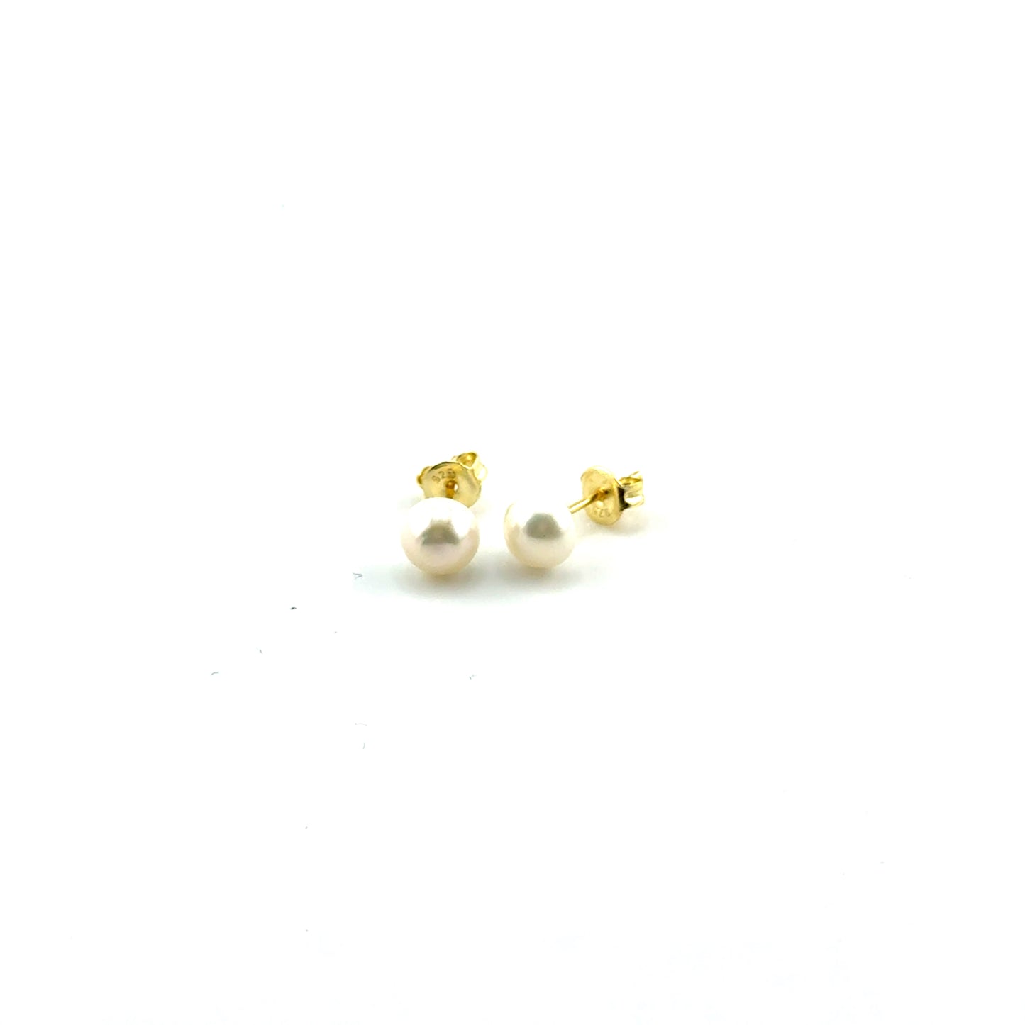 Aretes con Perlas en Plata