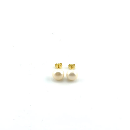 Aretes con Perlas en Plata