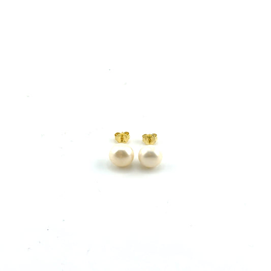 Aretes con Perlas en Plata