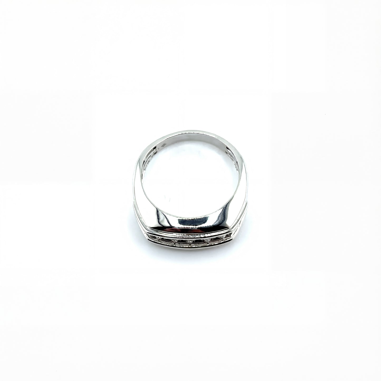 Anillo de Hombre con Diamante Laboratorio en Plata