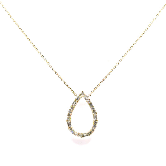 Collar de Diamantes en Oro 14K
