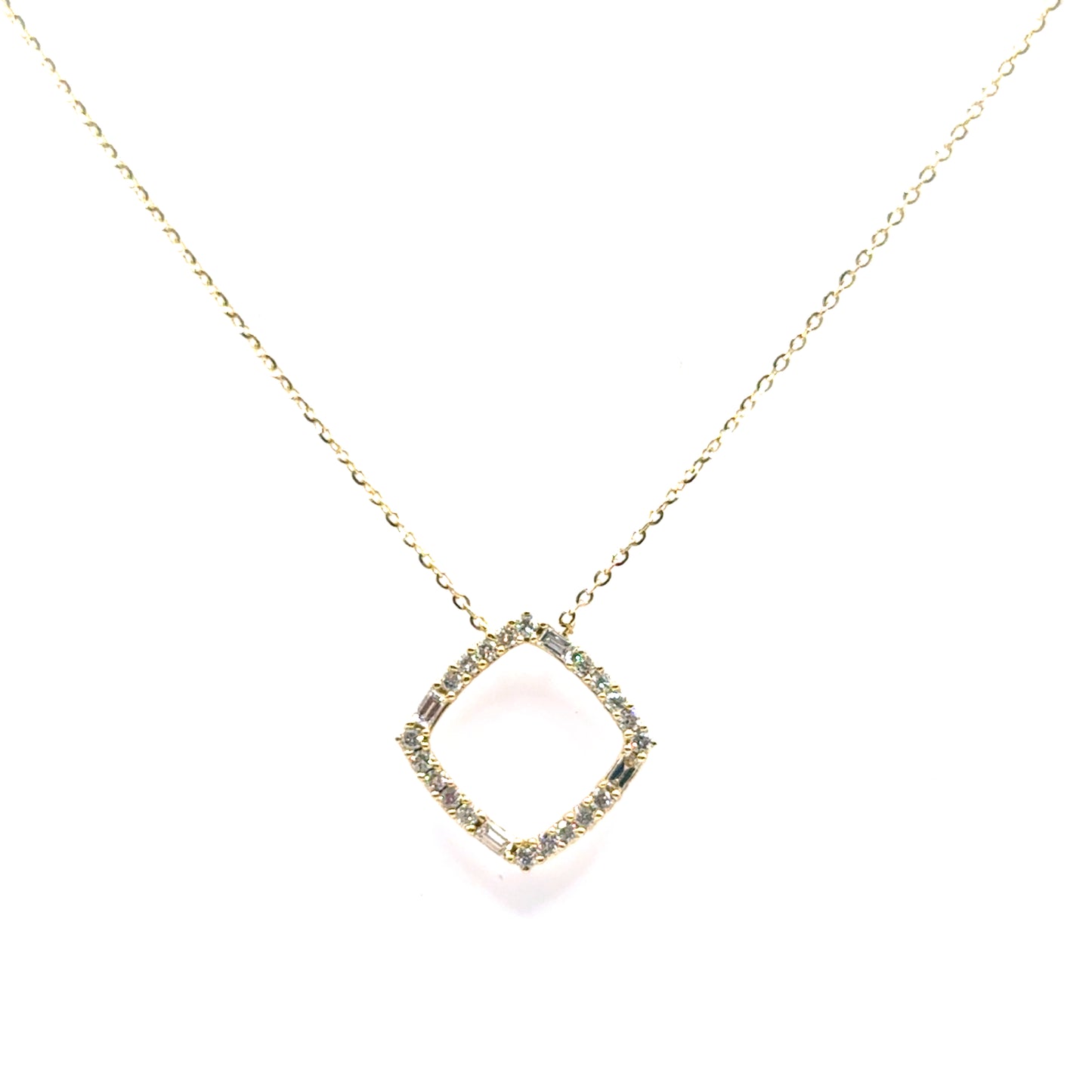 Collar de Diamantes en Oro 14K