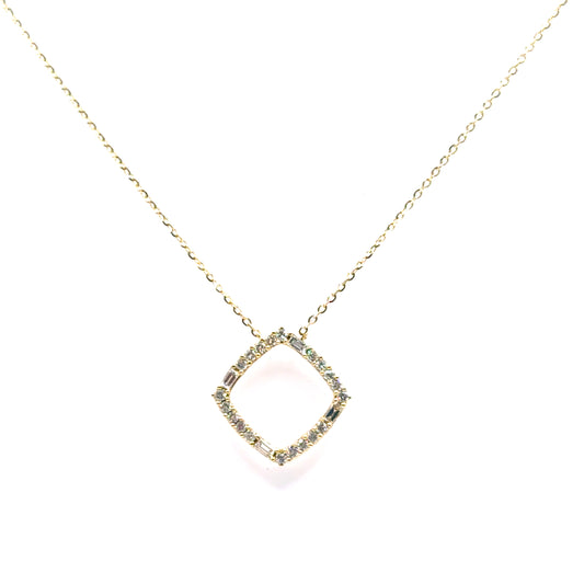 Collar de Diamantes en Oro 14K