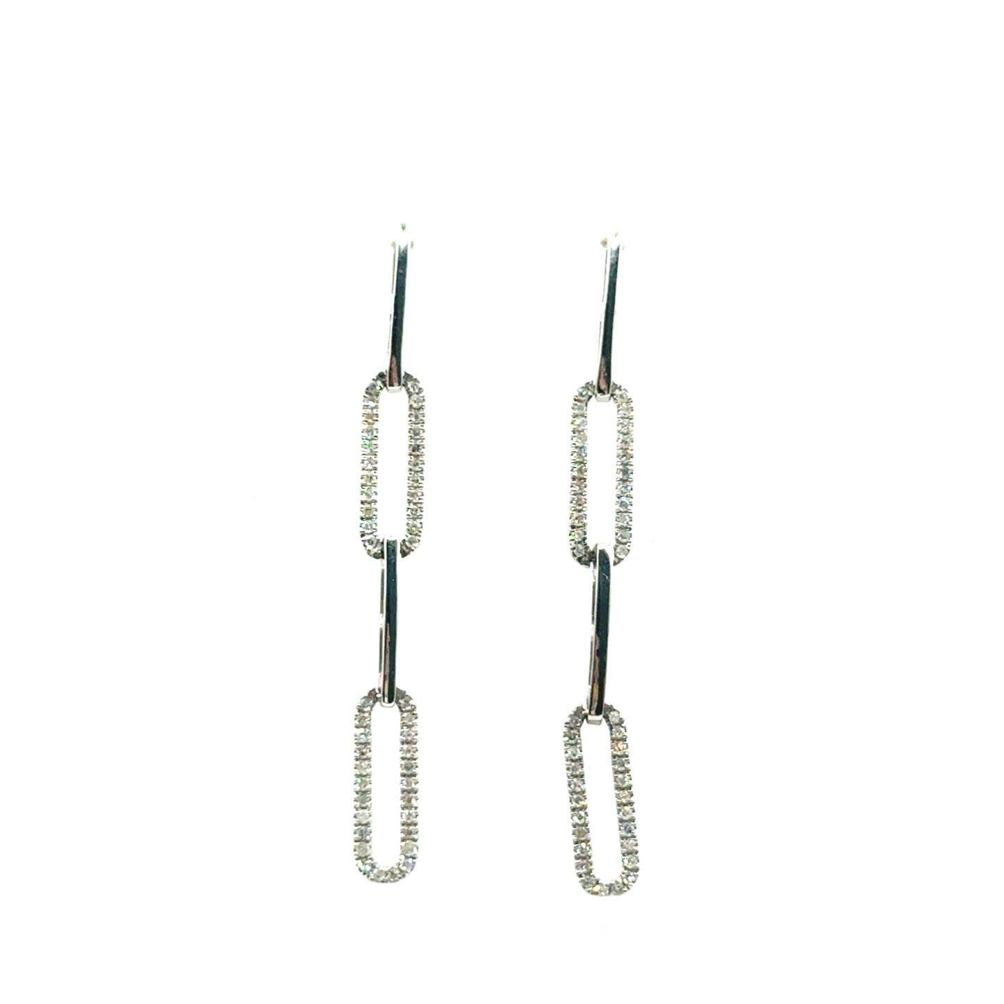 Aretes (clip) de Diamantes en Oro 14K