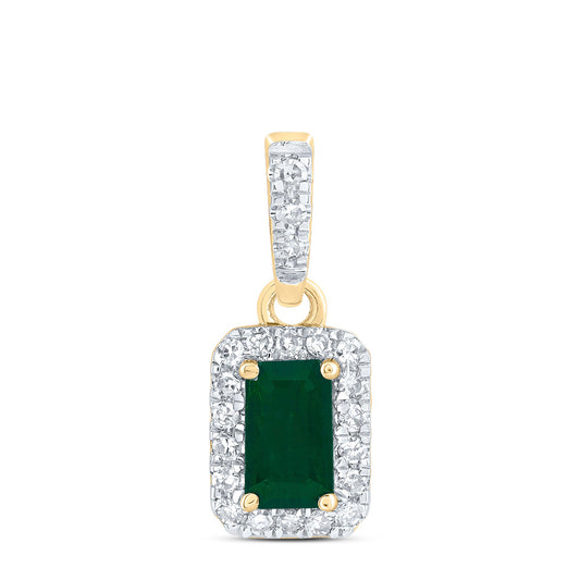 Dije de Esmeralda en Oro