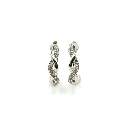 Argollas de Diamantes en Plata