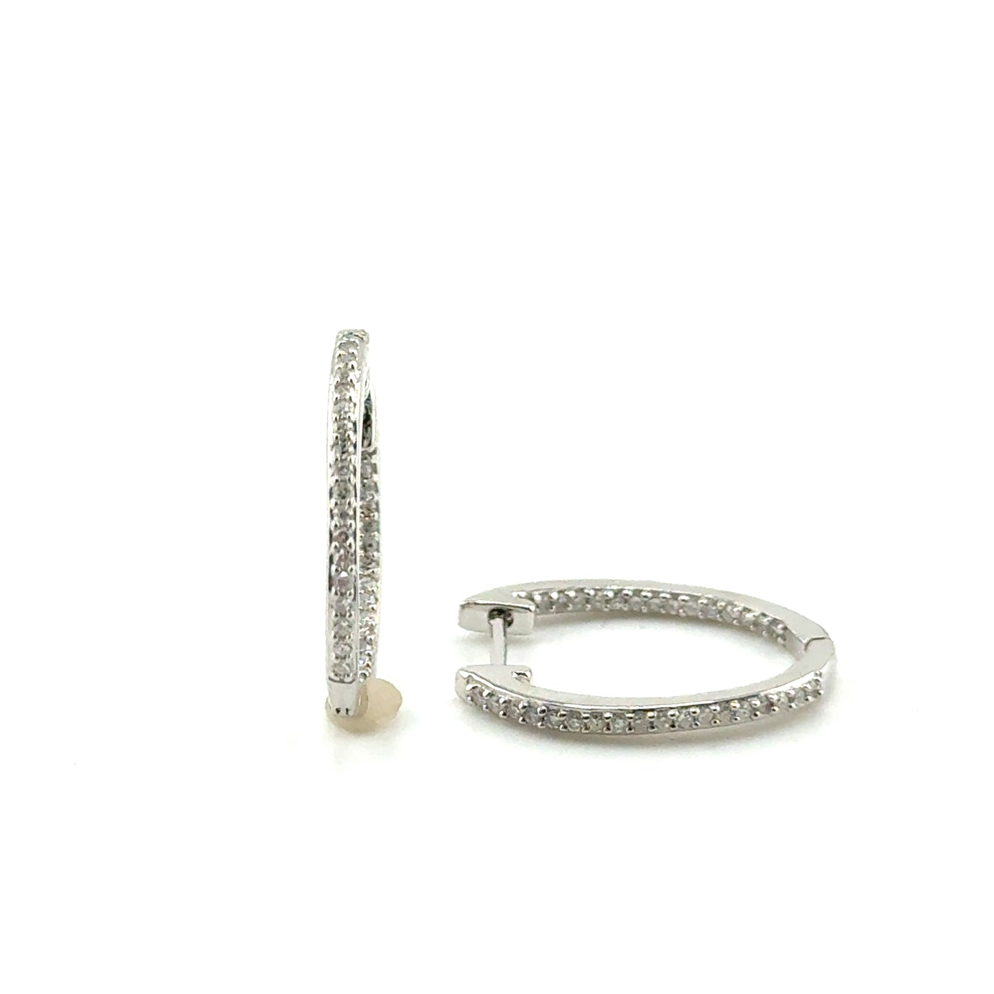 Argollas de Diamantes en Plata