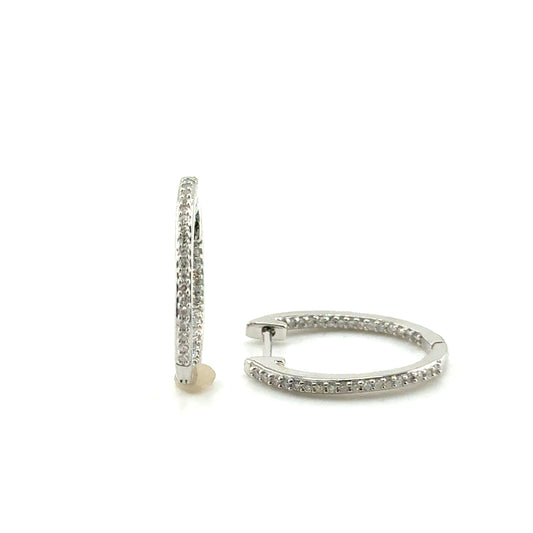 Argollas de Diamantes en Plata