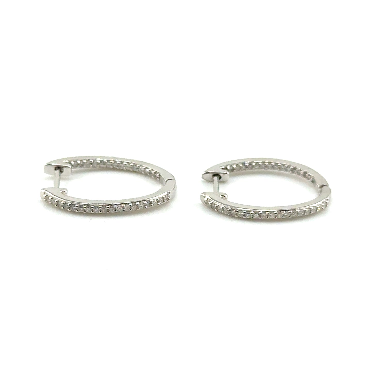 Argollas de Diamantes en Plata