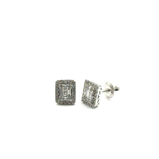 Aretes de Diamantes en Oro 14K