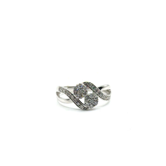 Anillo de Diamantes en Oro 14K