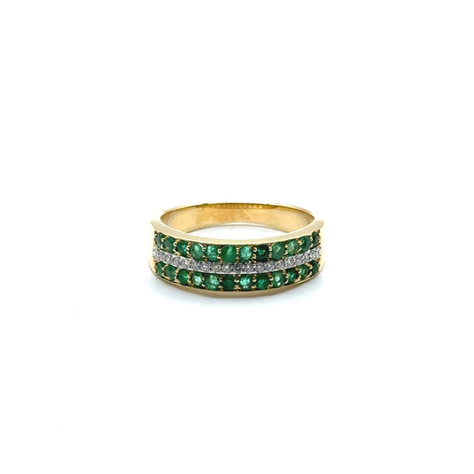 Anillo de Esmeralda en Oro 14K