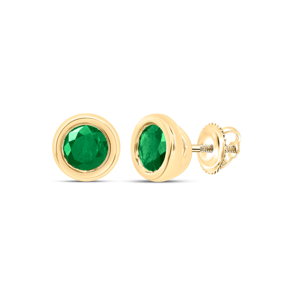 Emerald Earrings in Gold