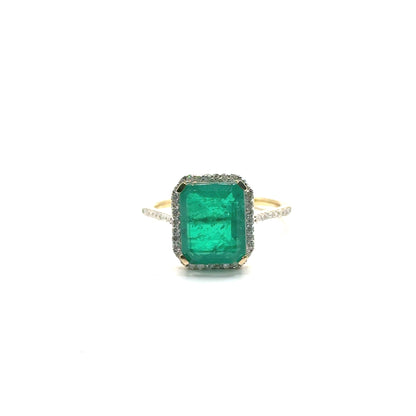 Anillo Esmeralda en Oro 10k