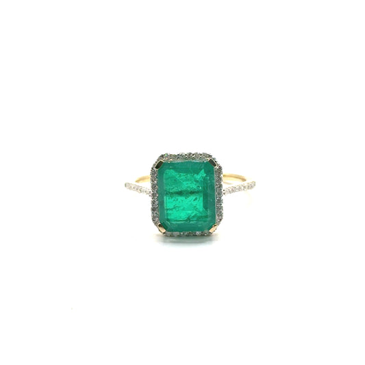 Anillo Esmeralda en Oro 10k