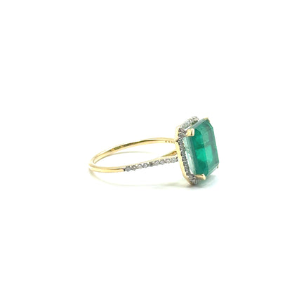 Anillo Esmeralda en Oro 10k