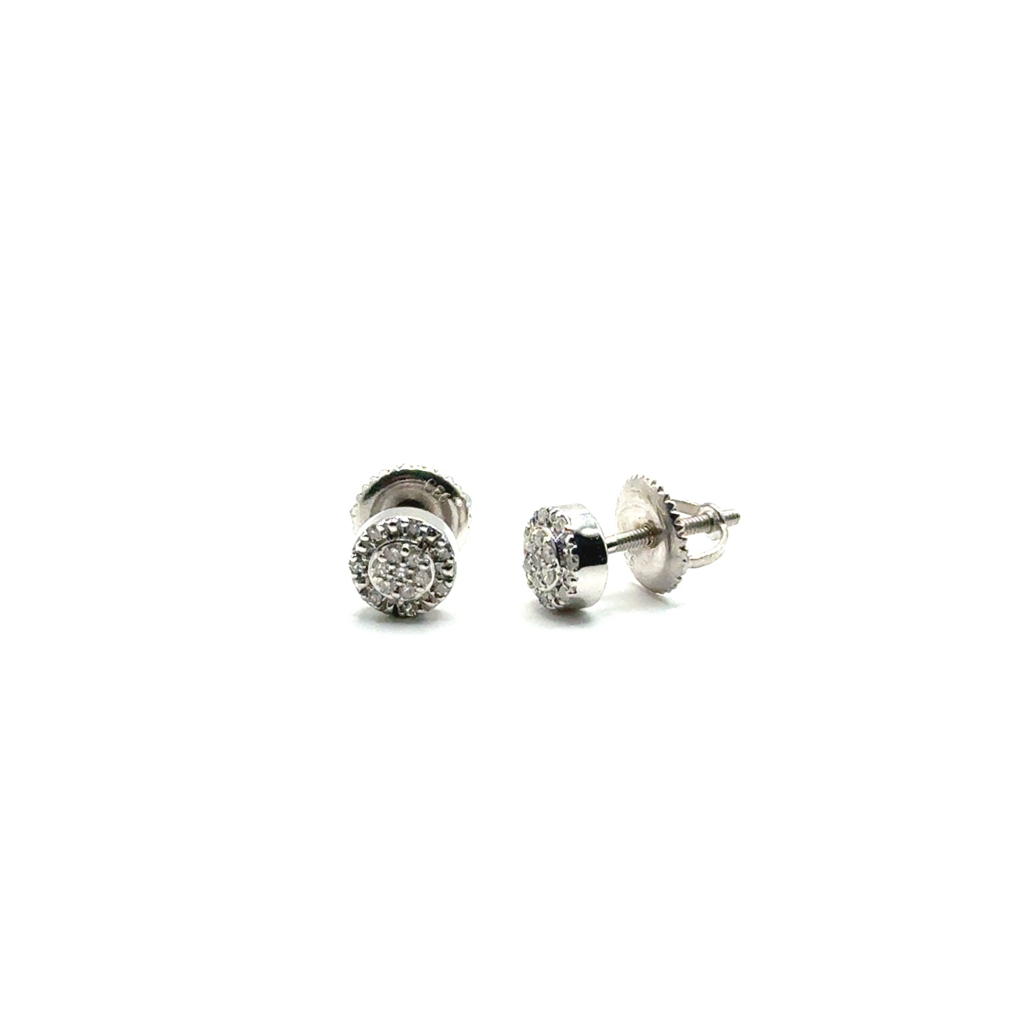 Aretes de Diamantes en Plata