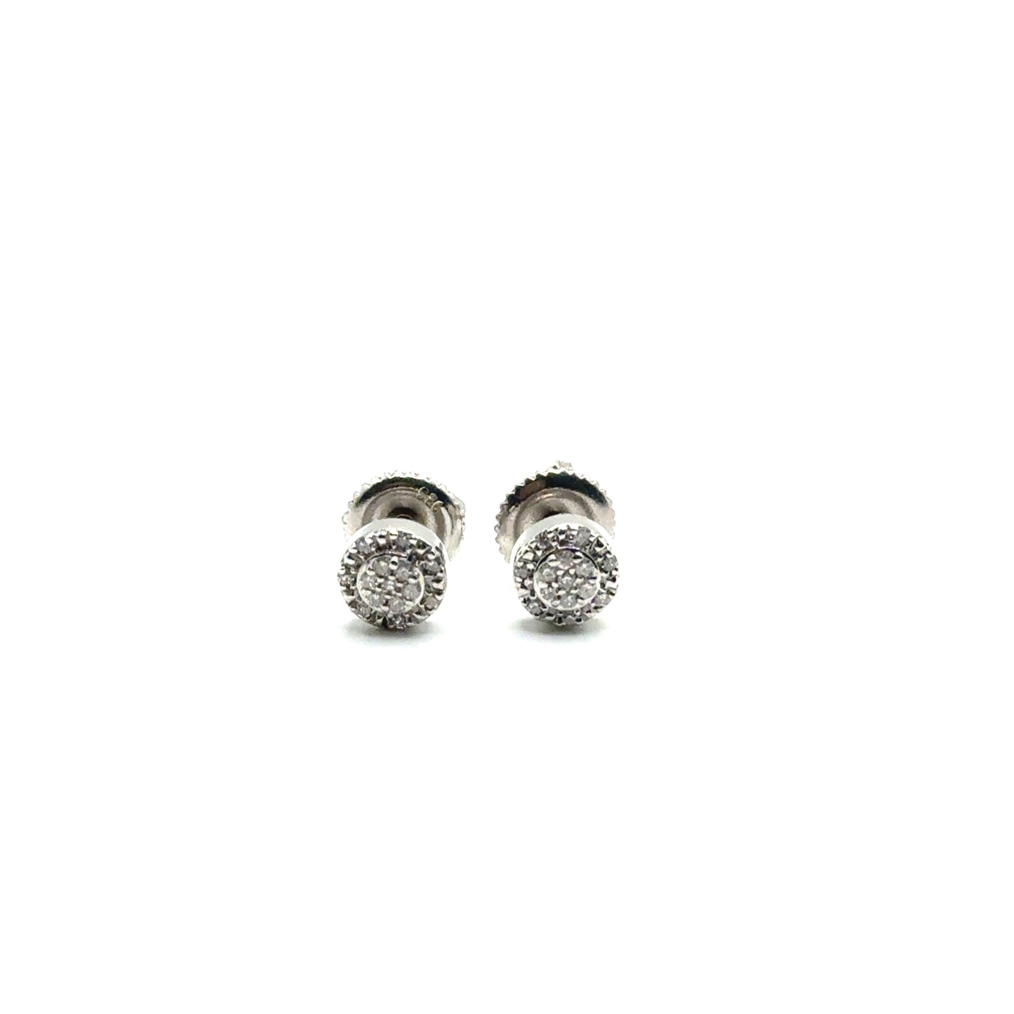Aretes de Diamantes en Plata