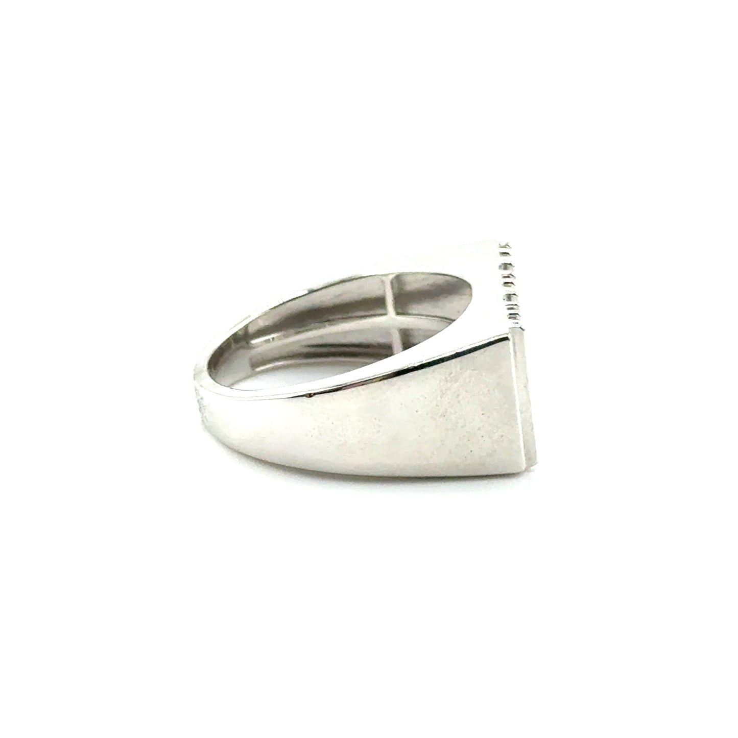 Anillo (de hombre) en Plata con Diamantes