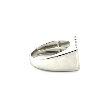 Anillo (de hombre) en Plata con Diamantes